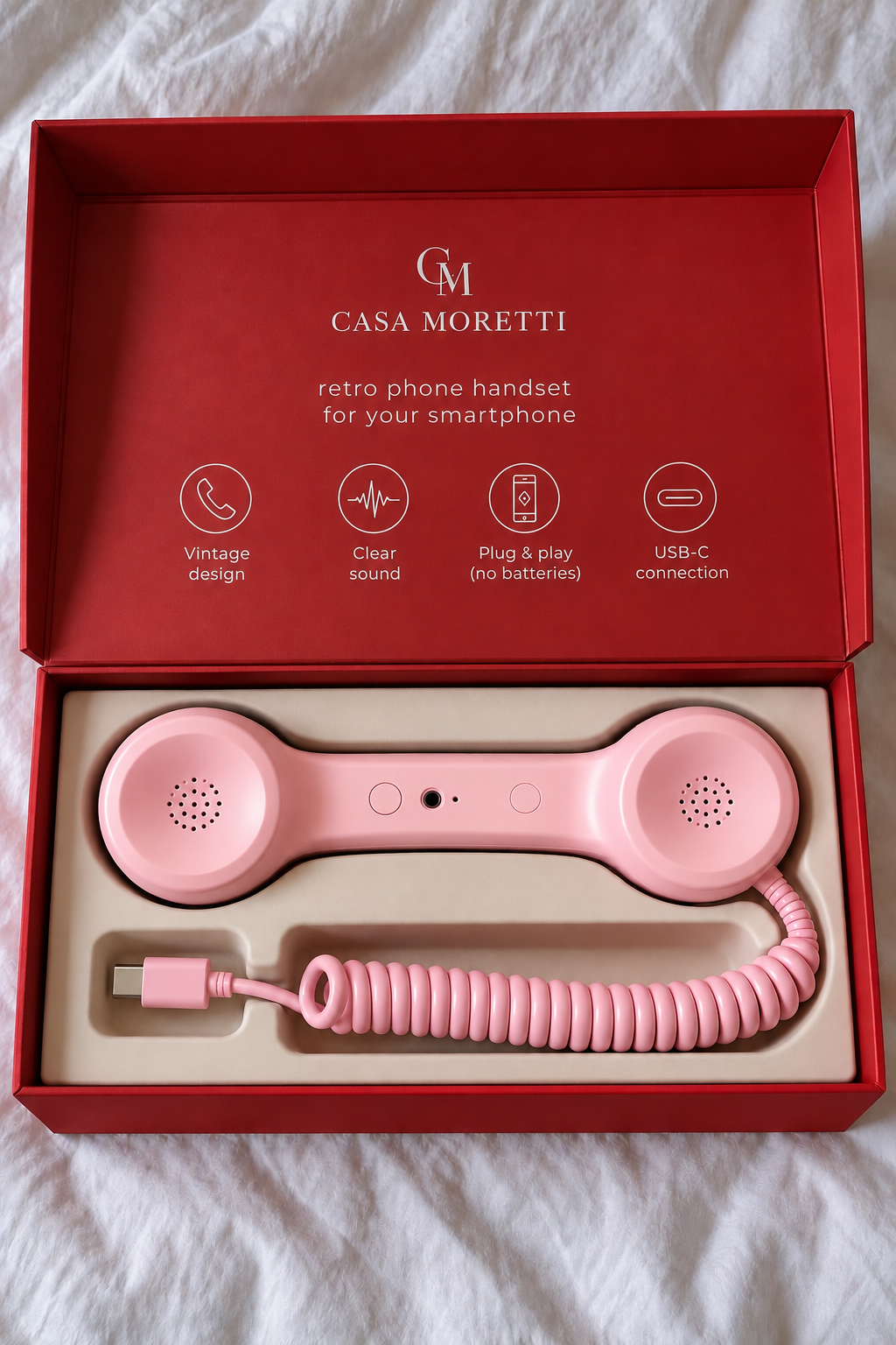 Retro phone handset