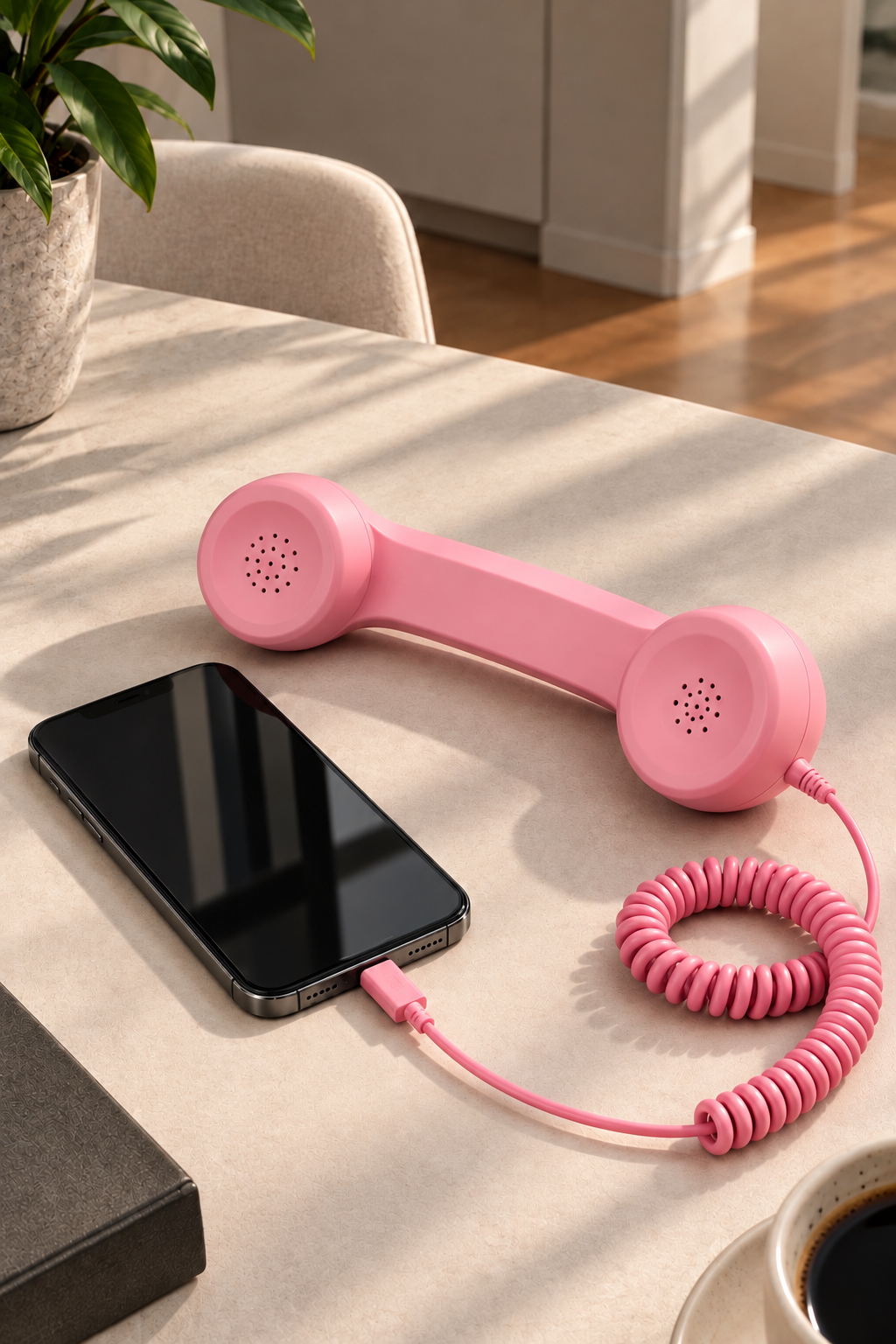 Retro phone handset