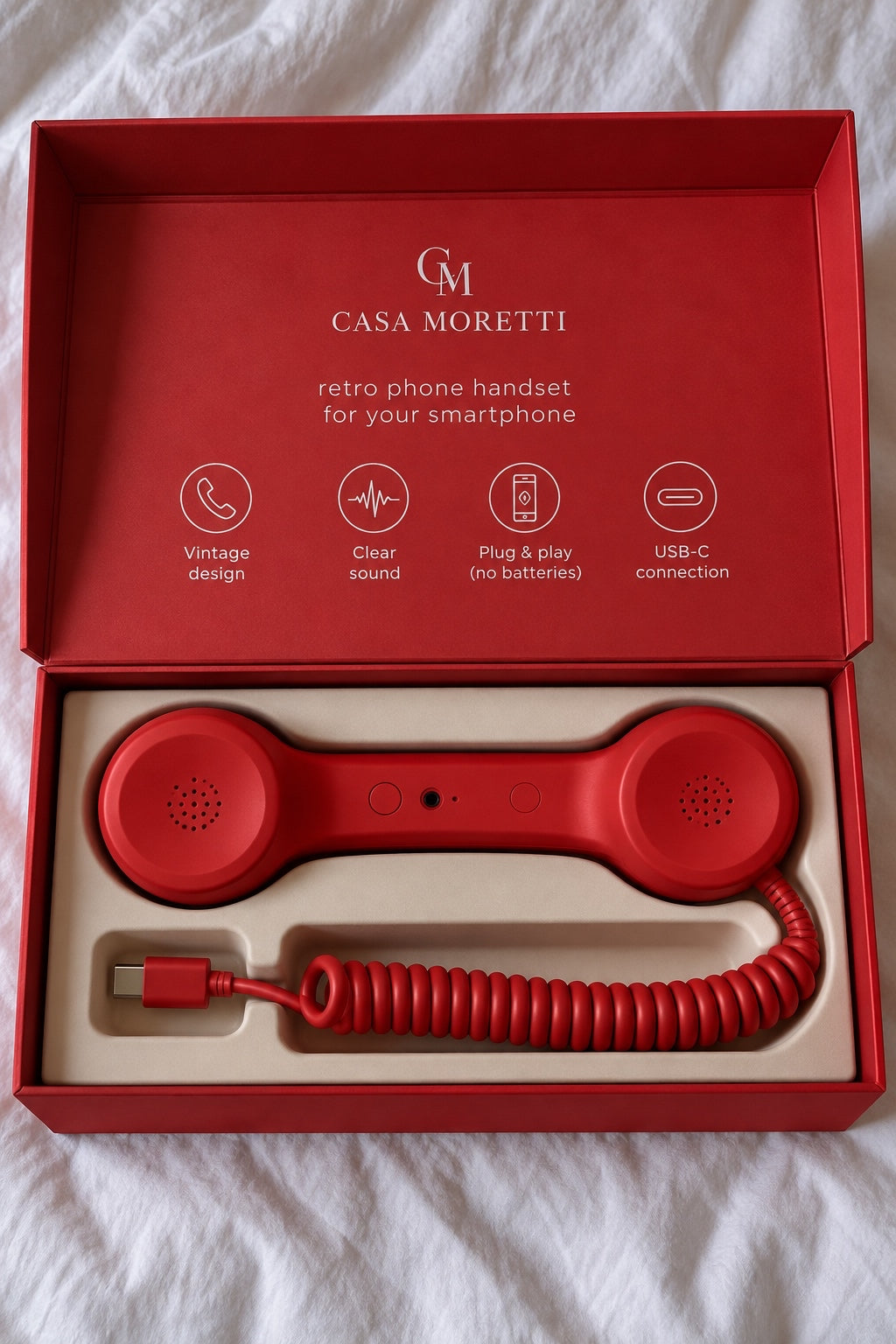 Retro phone handset