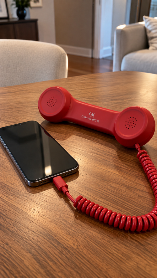 Retro phone handset