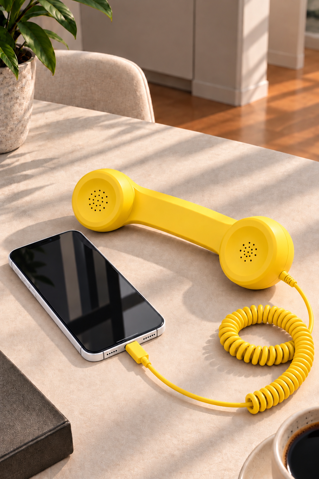 Retro phone handset