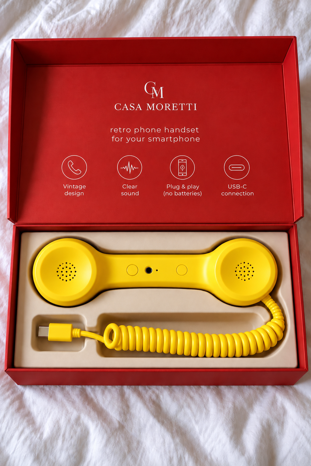 Retro phone handset